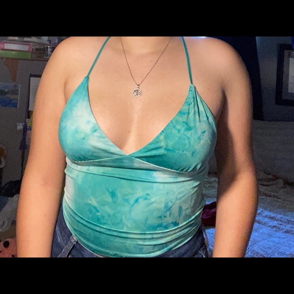 Green/Blue Tank Top - Picture 2 of 2